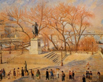 パリ Painting - ガラント広場 晴れた朝 1902年 カミーユ・ピサロ パリジャン